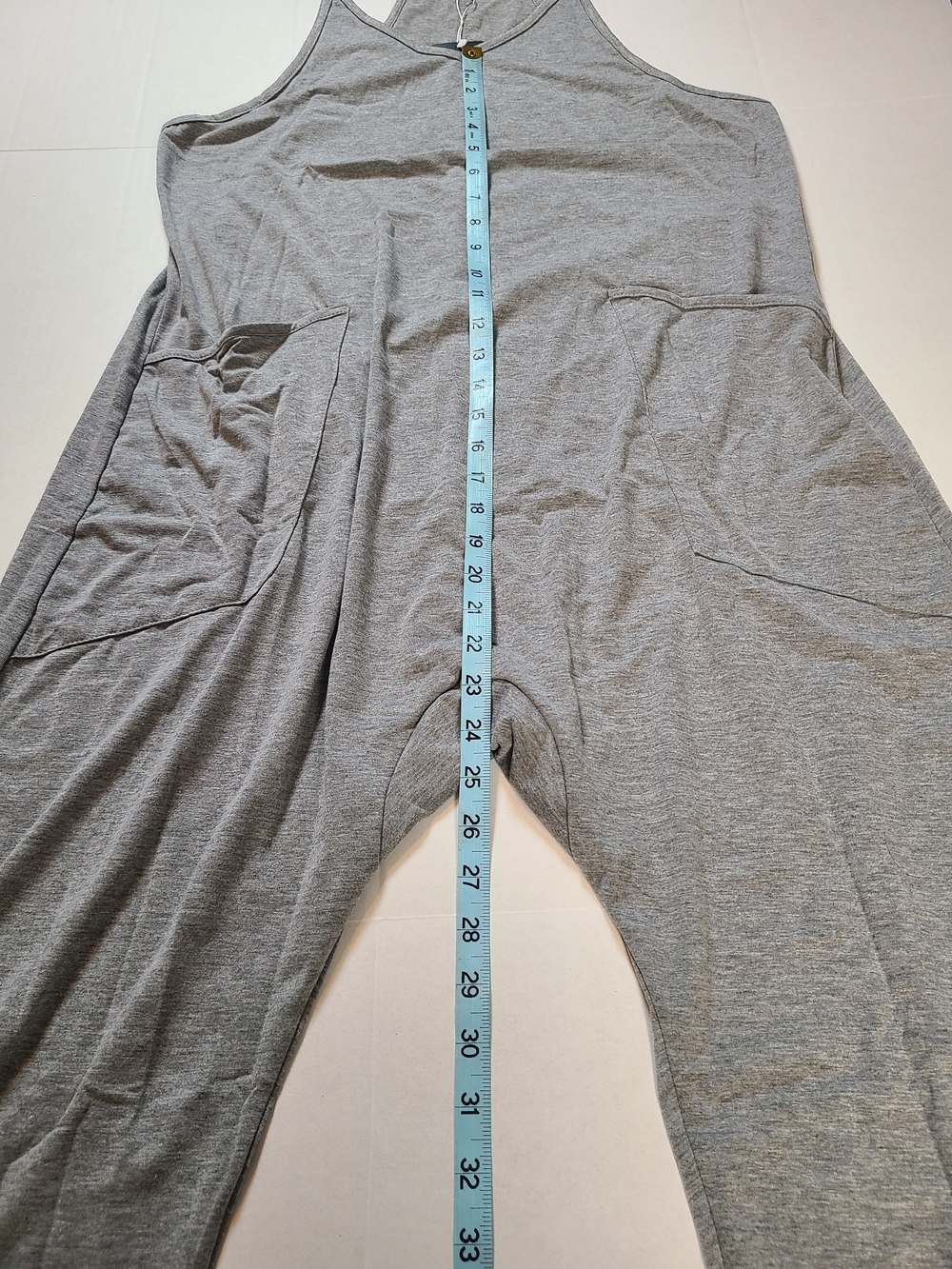 Deep Self Womens Relaxed Gray Sleeveless V-Neck Jumpsuit with Pockets NWT Small - Picture 9 of 13